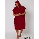 Ocean & Earth Hooded Poncho Blood Red