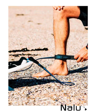 Ocean & Earth 5'0" One XT Slim Line Lightweight Comp Leash Black/Blue