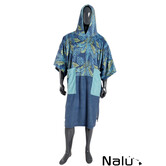 MADNESS Change Robe Poncho Unisize Blue Leaf Duo
