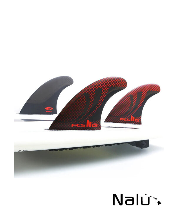 FCS Fins FCS II Medium Sharpeye Performance Core Thruster Fins Red