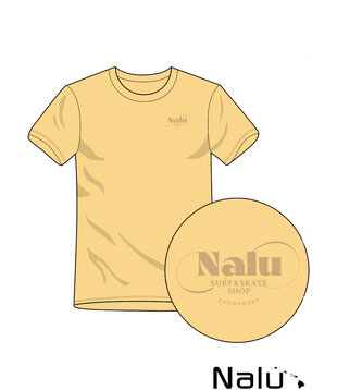Nalu Shop T-shirt Viva Yellow/Brown