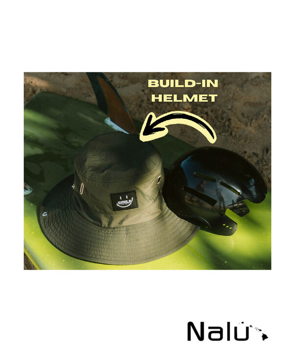 SMILE SMILE Surf Hat Helmet Ocean Olive