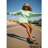 Roxy Surf Stoked Brushed Sweater Pistachio Green