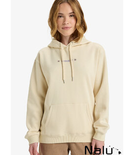 Roxy Surf Stoked Brushed Vt Hoodie Parchment