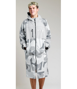 White Water Soft Shell Poncho Grey Camo