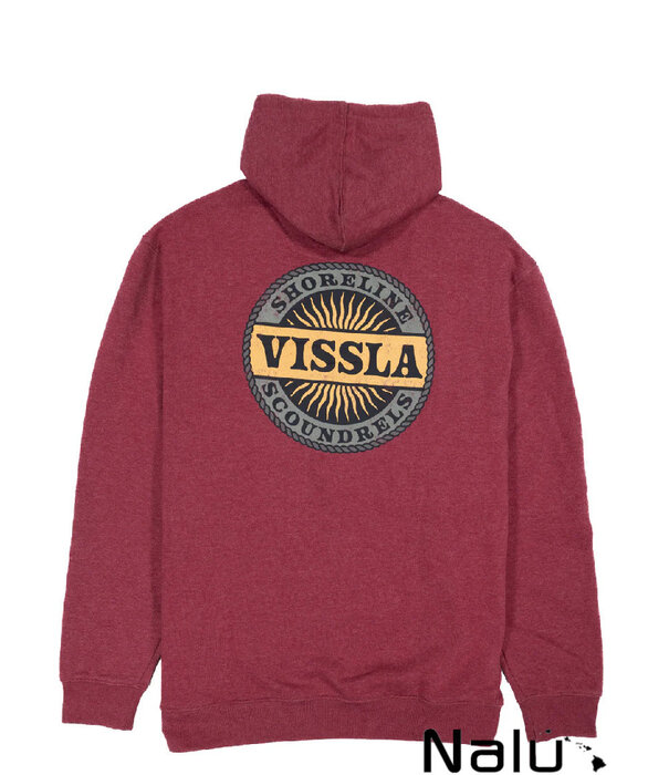 Vissla Vissla Scoundrels Hoodie Fleece Pomegranate