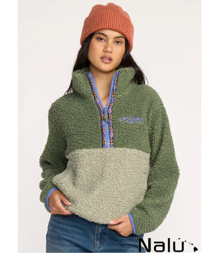 Billabong Horizon Mock Neck Half Zip Fleece Treehugger