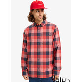Quiksilver Motherfly Plaid Shirt Mineral Red Motherfly Check