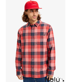 Quiksilver Motherfly Plaid Shirt Mineral Red Motherfly Check