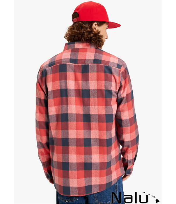 Quiksilver Quiksilver Motherfly Plaid Shirt Mineral Red Motherfly Check
