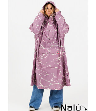 After Essentials Rain Poncho Dusty Rose
