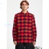 Volcom Caden Plaid Lifeguard Red