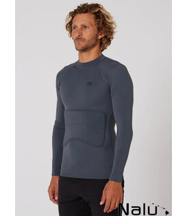 Ocean & Earth Rib Guard Padded Long Sleeve Lycra Grey