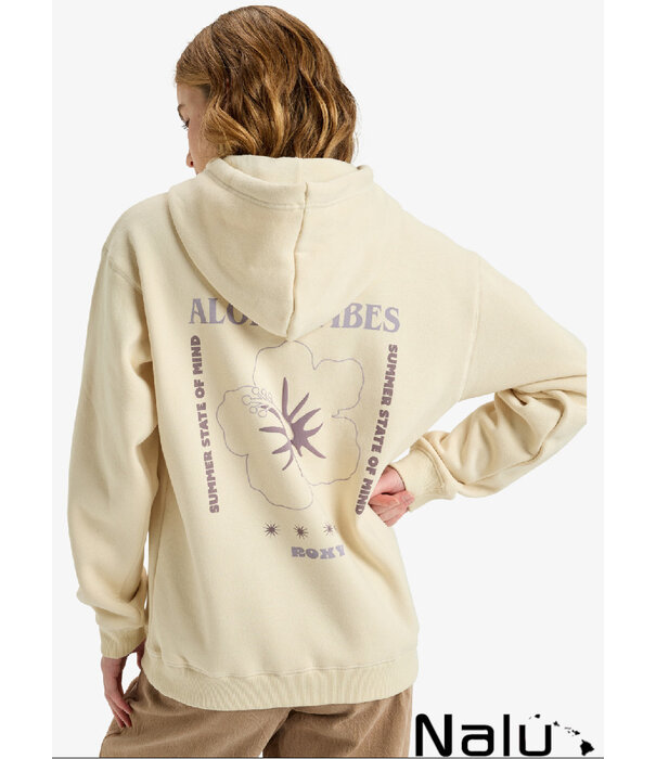 Roxy Roxy Surf Stoked Brushed Vt Hoodie Parchment