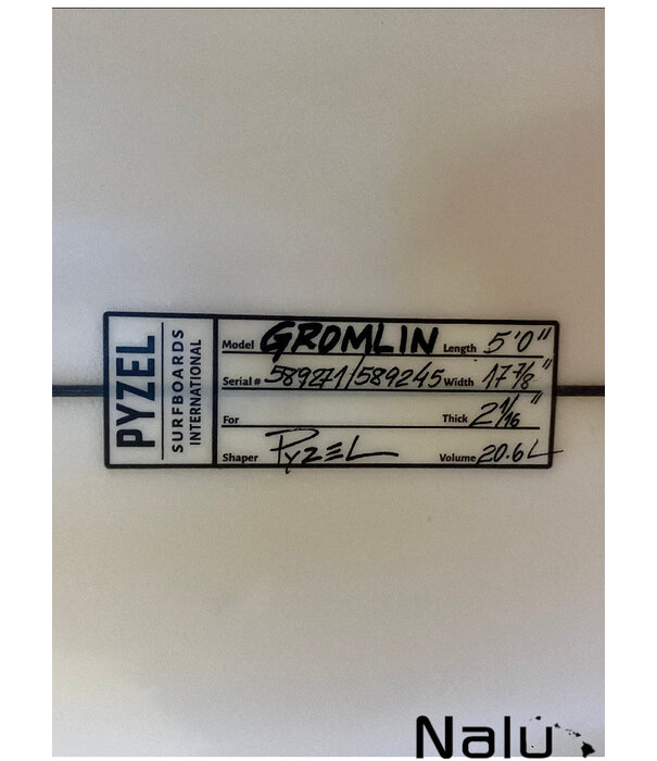 Pyzel Surfboards Pyzel 5'0" Gromlin Gebruikt