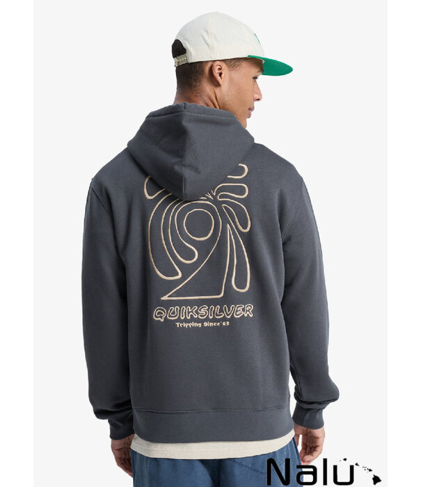 Quiksilver Quiksilver Salt Water Graphic Hoodie Iron Gate
