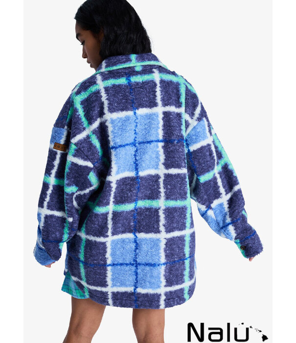 Roxy Roxy Over And Above Dutch Blue Plaid Fade