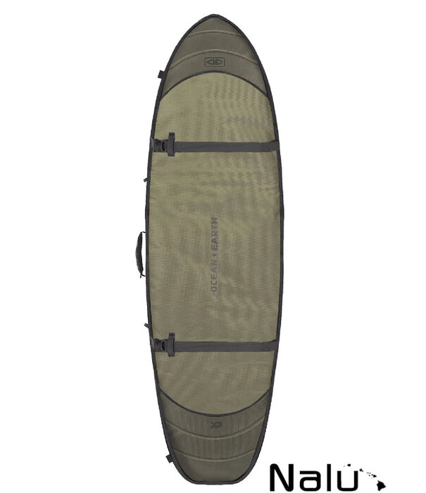 Ocean & Earth Ocean & Earth 6'4" Hypa Double Coffin Fish Shortboard Bag Khaki