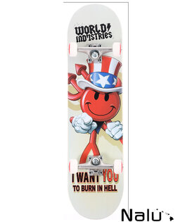 World Industries 8.25 I WANT U Complete Skateboard