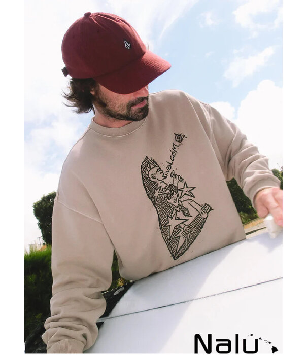 Volcom Volcom ssam Auptel Sweatshirt Bark Brown