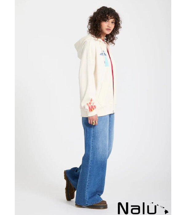 Volcom Volcom Mickey Mason Zip Up Hoodie Off White