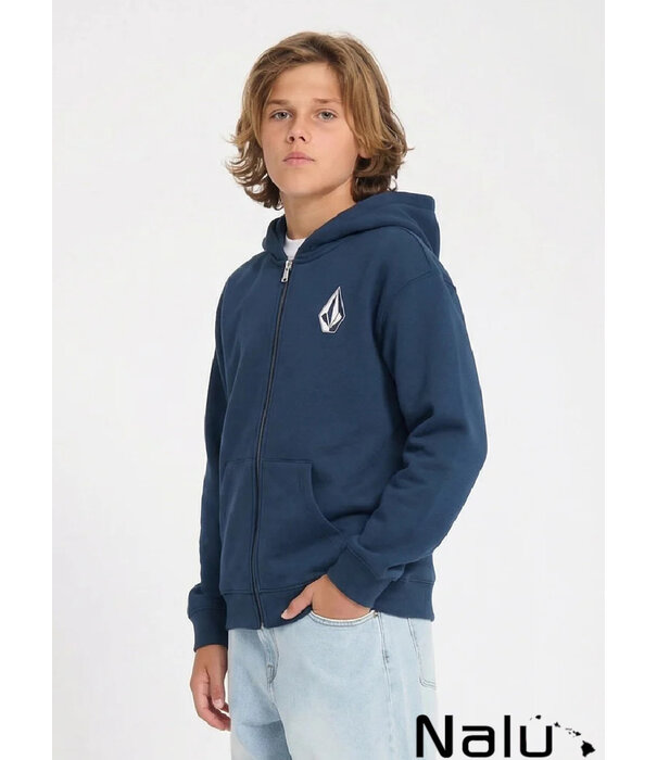 Volcom Volcom Iconic Stone Gid Zip Hoodie Dust Bowl Indigo KIDS