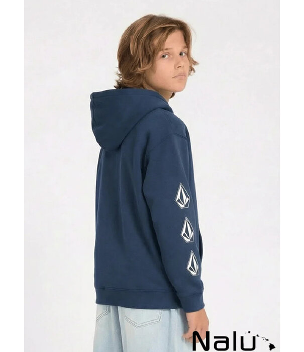 Volcom Volcom Iconic Stone Gid Zip Hoodie Dust Bowl Indigo KIDS