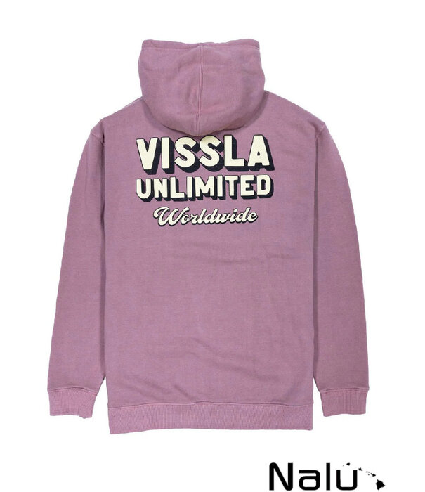 Vissla Vissla Drop Down Eco Fleece Pull Over Hoodie Rose