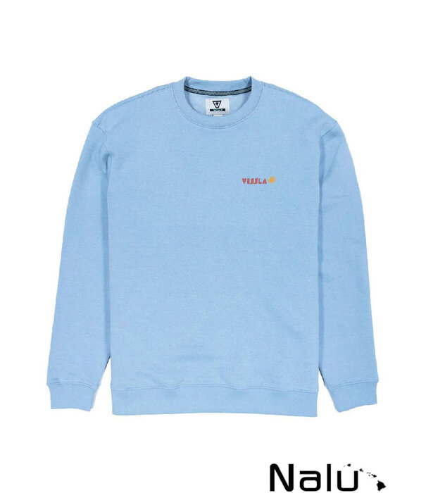 Vissla Vissla Coastal Life Eco Fleece Crewneck Fade Denim