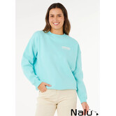 Rip Curl Surf Puff Inspired Crew Fleece Light Sea Blue