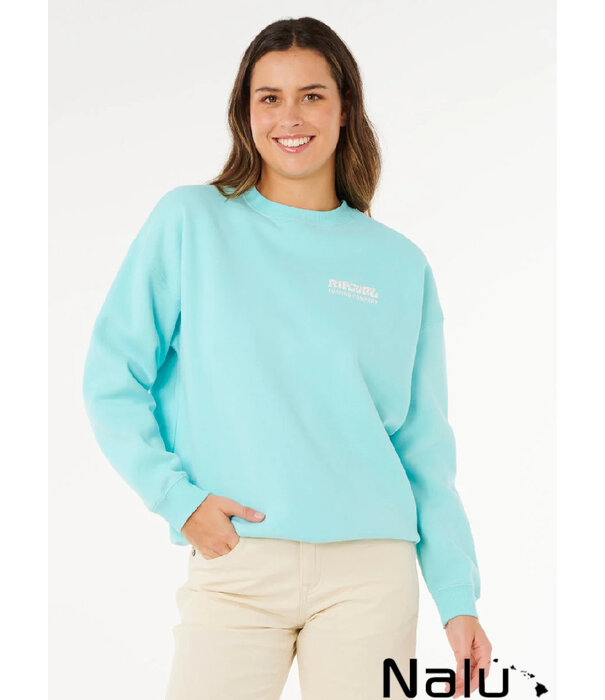 Rip Curl Rip Curl Surf Puff Inspired Crew Fleece Light Sea Blue