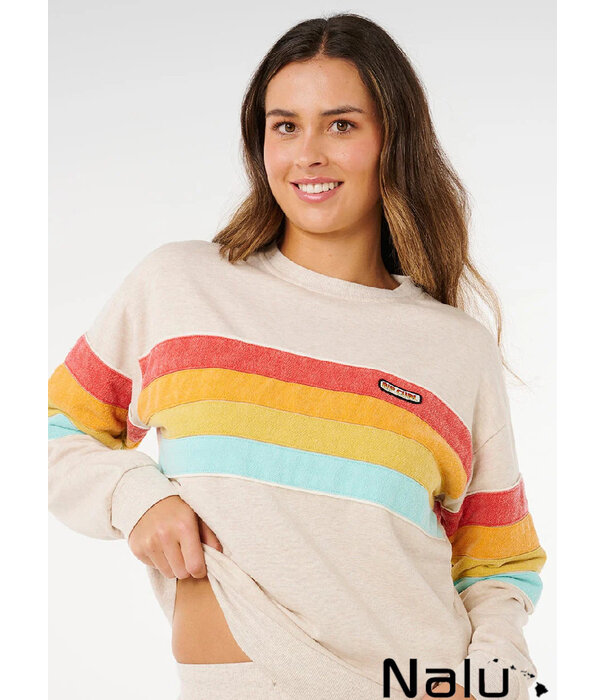 Rip Curl Rip Curl Surf Revival Relaxed Crew Fleece Oatmeal