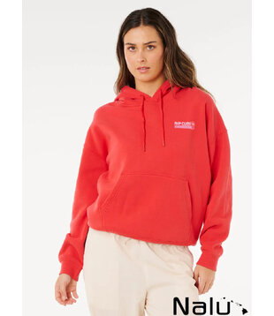 Rip Curl Ocean Break Heritage Hood Fleece Deep Red