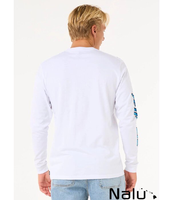 Rip Curl Rip Curl Fade Out Icon Long Sleeve Tee White