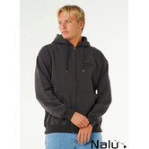 Rip Curl Surf Puff Zip Thru Fleece Black