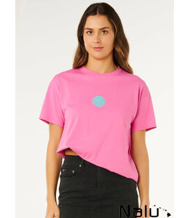 Rip Curl Rip Curl Icons Of Surf Relaxed Tee Super Pink