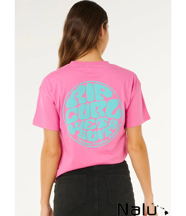 Rip Curl Rip Curl Rip Curl Icons Of Surf Relaxed Tee Super Pink