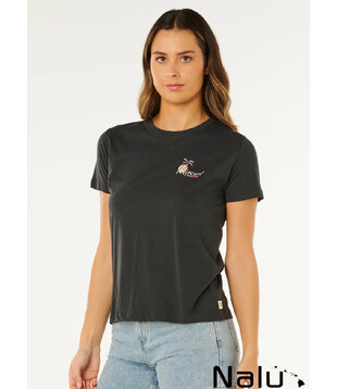 Rip Curl Tide Line Standard Tee Whased Black