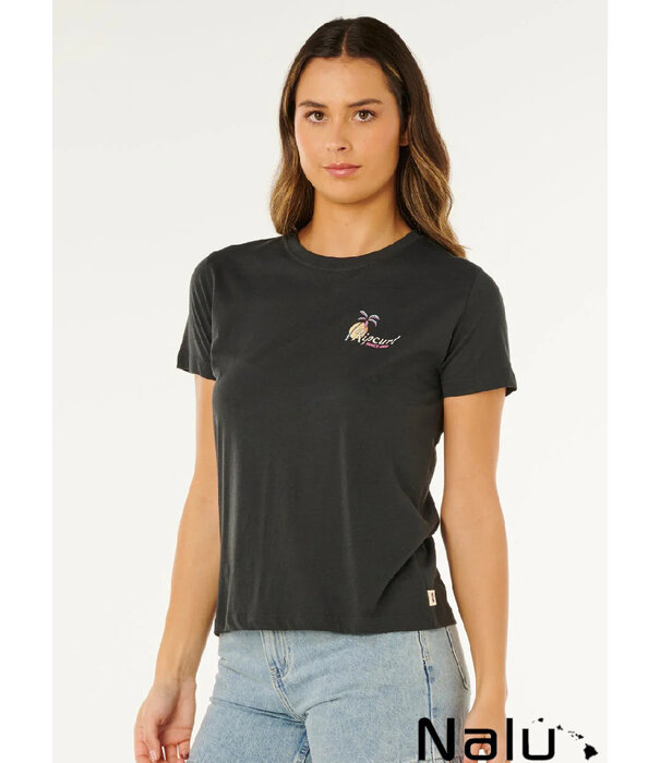 Rip Curl Rip Curl Tide Line Standard Tee Whased Black