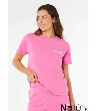 Rip Curl Surf Puff Party Pack Relaxed Tee Super Pink
