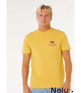Rip Curl Desti Animals Tee Ocher
