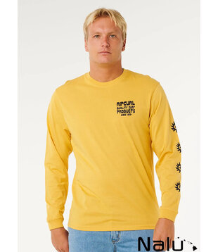 Rip Curl Pacific Rinse Long Sleeve Tee Ocher
