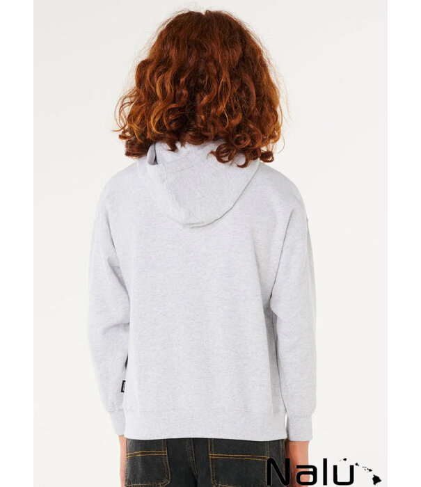 Rip Curl Rip Curl Eternal Shred Logo Hood Fleece Boy Light Heather Grey