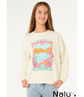Rip Curl Sunshine Squad Crew fleece Girl Bone