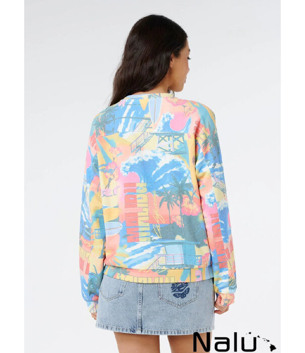 Rip Curl Rip Curl Surf Side Relaxed Crew Fleece Malibu Multico