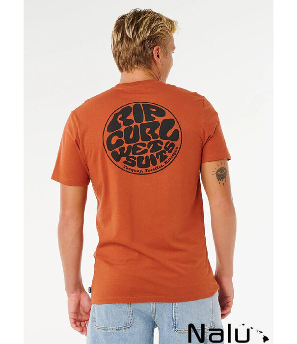 Rip Curl Rip Curl Wettie Passage Icon Tee Baked Clay