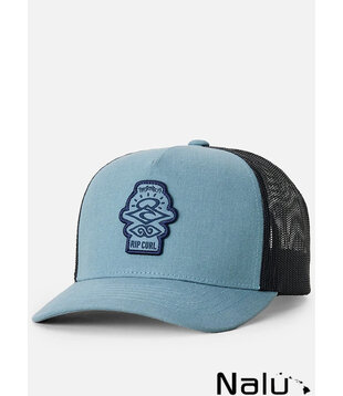 Rip Curl Search Icon Trucker Hat Kids Faded Denim