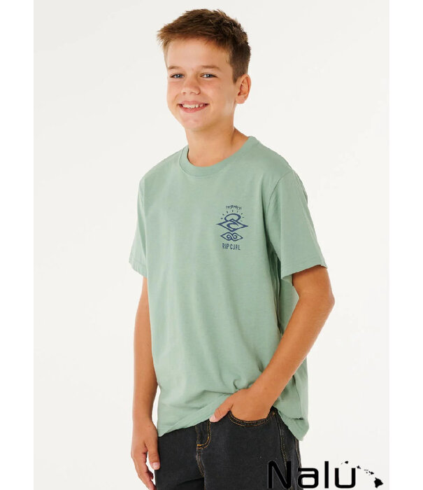Rip Curl Rip Curl Search Icon Tee Kids Aloe
