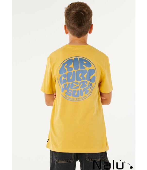 Rip Curl Rip Curl Wetsuit Icon Tee Kids Ocher