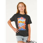 Rip Curl Sunshine Squad Band Tee Girl Washed Black